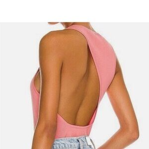 525 America Coral Ribbed Tank Top